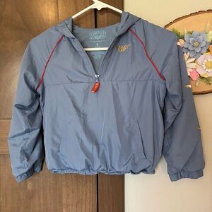 Girls Wonder Woman Windbreaker Jacket Size S Light Blue